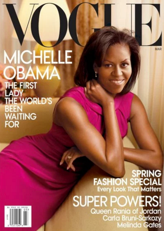 Vogue cover featuring first lady Michelle ObamaVogue Magazine